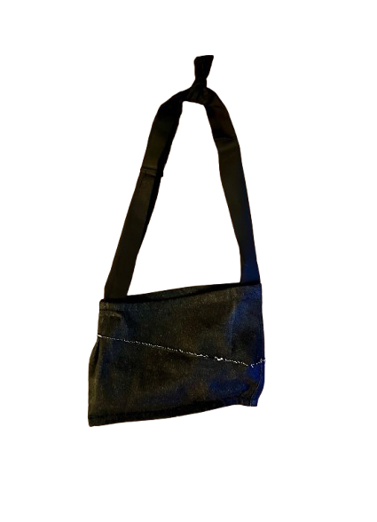 Upcycled Raw Denim Knot Bag