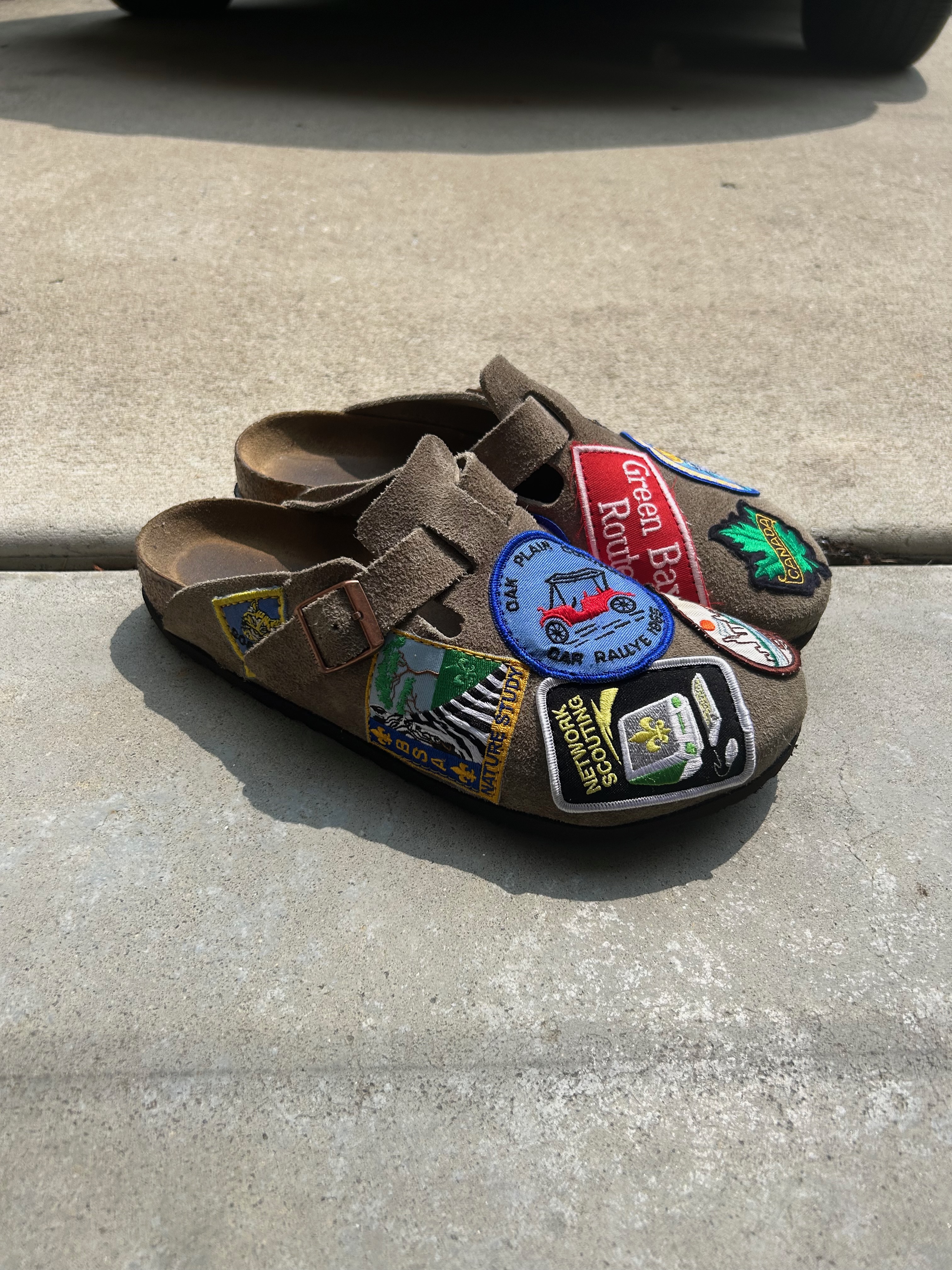 Birkenstock Boston Patchwork — right side view