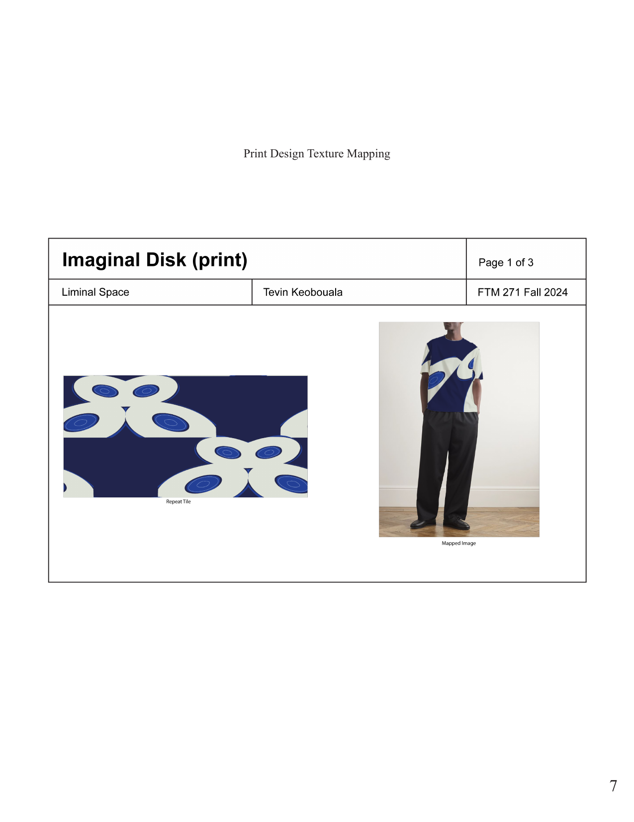 Print Design Texture Mapping — Imaginal Disk on garment