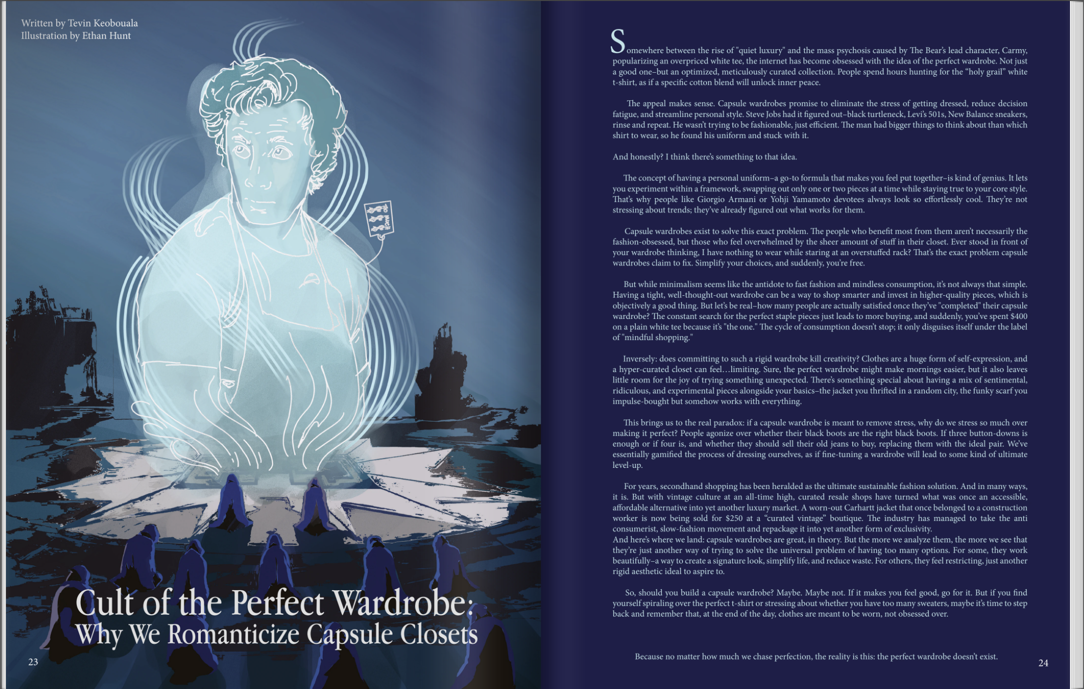 Cult of the Perfect Wardrobe — Platform Magazine spread