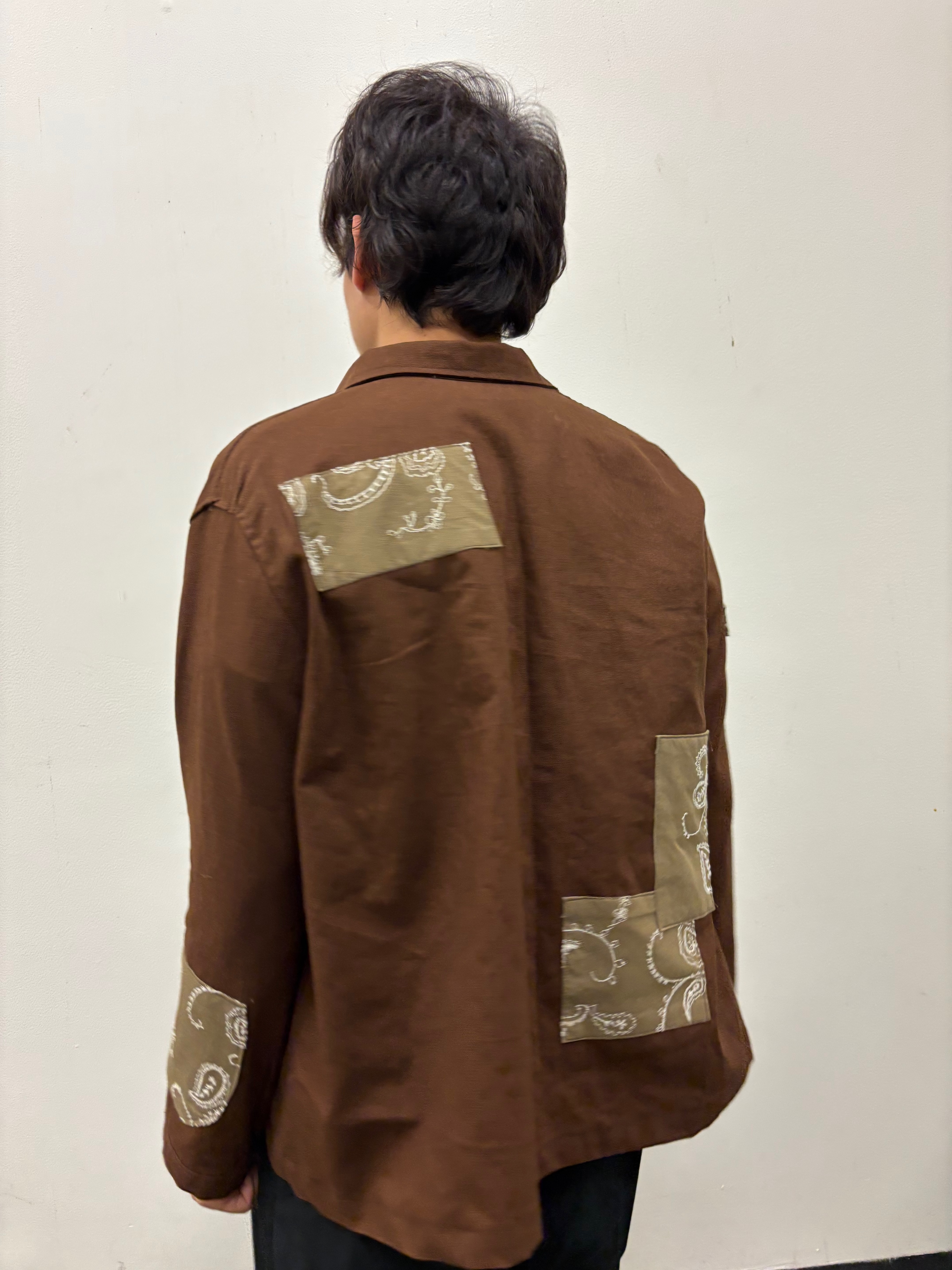 Saddles Patched Jacket — back view